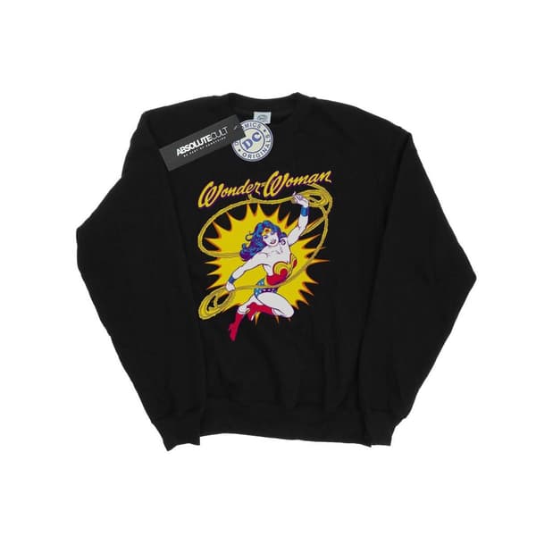 DC Comics Dam/Tjej Wonder Woman Leap Sweatshirt