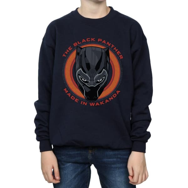 Marvel Boys Black Panther Made in Wakanda Red Sweatshirt