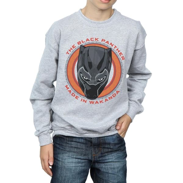 Marvel Boys Black Panther Made in Wakanda Red Sweatshirt