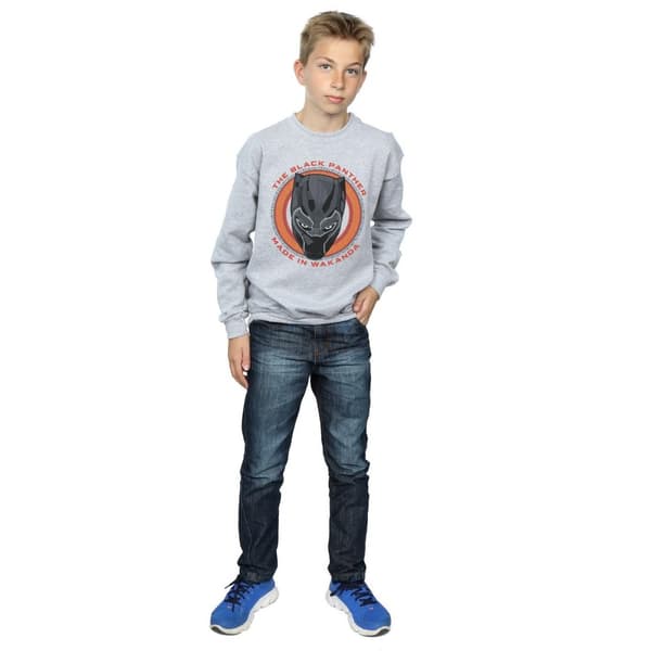 Marvel Boys Black Panther Made in Wakanda Red Sweatshirt