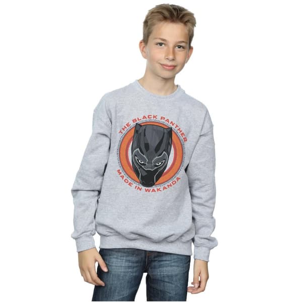Marvel Boys Black Panther Made in Wakanda Red Sweatshirt