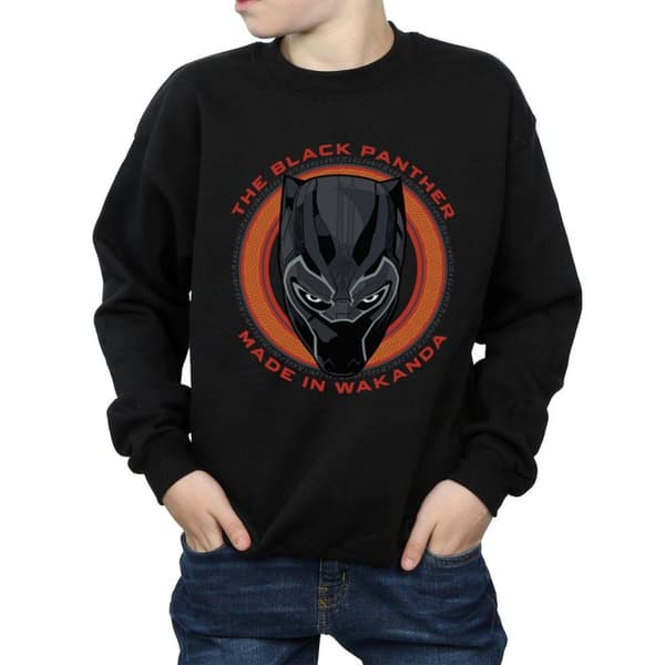 Marvel Boys Black Panther Made in Wakanda Red Sweatshirt