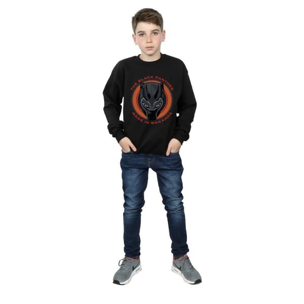 Marvel Boys Black Panther Made in Wakanda Red Sweatshirt