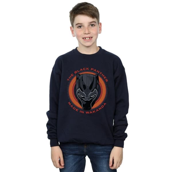 Marvel Boys Black Panther Made in Wakanda Red Sweatshirt