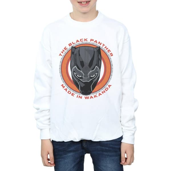 Marvel Boys Black Panther Made in Wakanda Red Sweatshirt