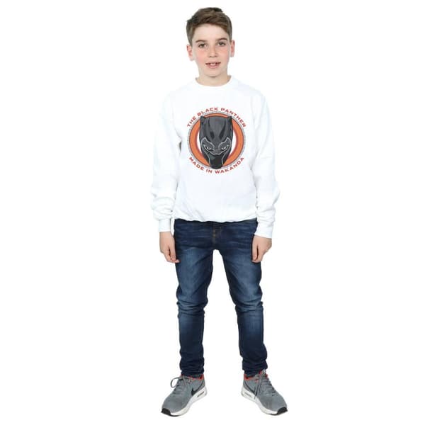 Marvel Boys Black Panther Made in Wakanda Red Sweatshirt