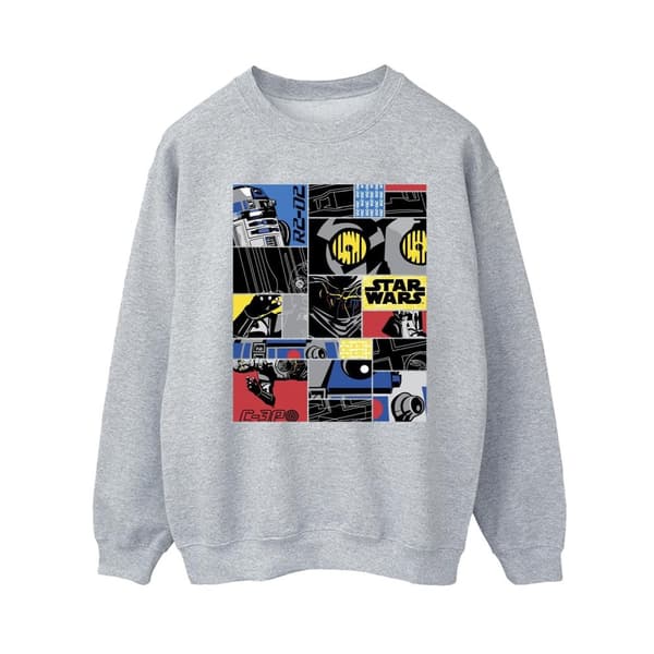 Star Wars Womens/Ladies Droid Montage Sweatshirt