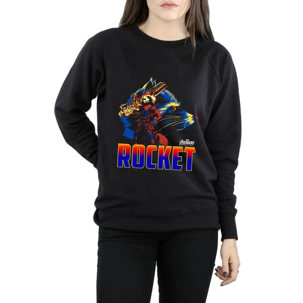 Marvel Dam/kvinnor Avengers Infinity War Rocket Character Sweatshirt