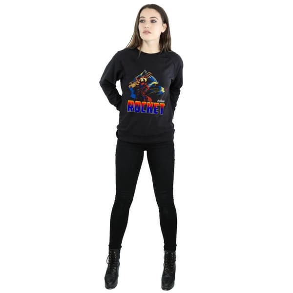 Marvel Dam/kvinnor Avengers Infinity War Rocket Character Sweatshirt