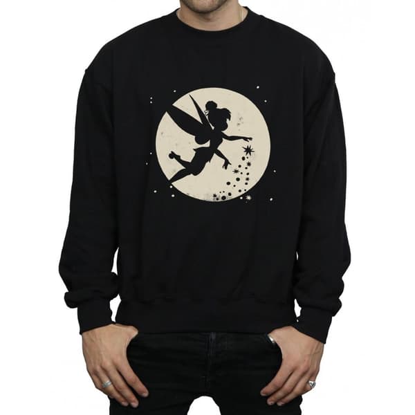 Disney Mens Tinkerbell Moon Cropped Sweatshirt