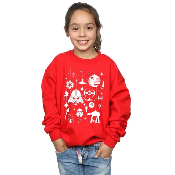 Star Wars Sweatshirt med juldekorationer för flickor