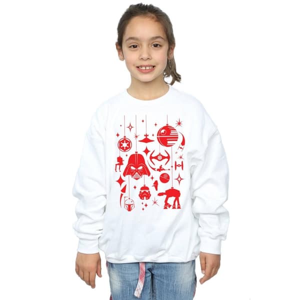 Star Wars Sweatshirt med juldekorationer för flickor