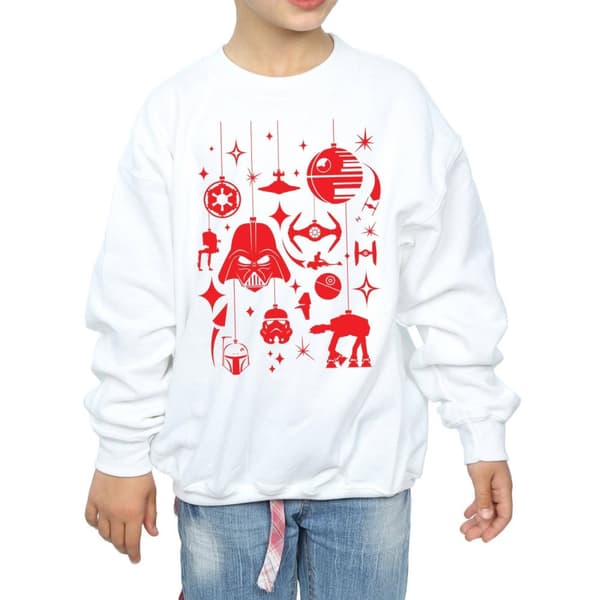 Star Wars Sweatshirt med juldekorationer för flickor