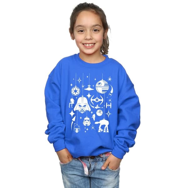 Star Wars Sweatshirt med juldekorationer för flickor