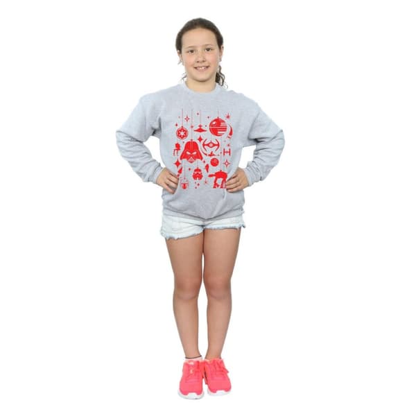 Star Wars Sweatshirt med juldekorationer för flickor