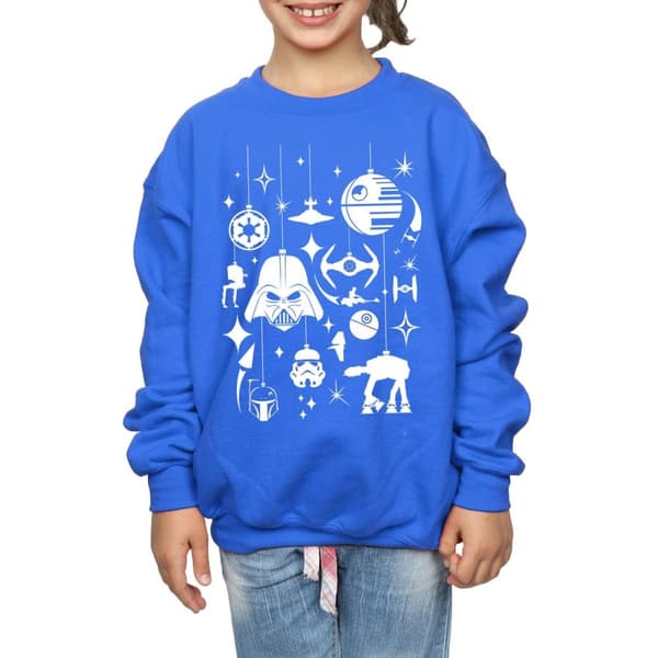 Star Wars Sweatshirt med juldekorationer för flickor