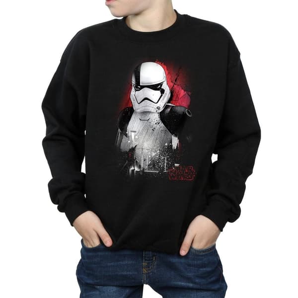 Star Wars Boys The Last Jedi Stormtrooper Brushed Sweatshirt