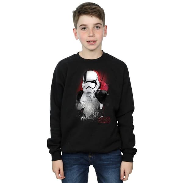 Star Wars Boys The Last Jedi Stormtrooper Brushed Sweatshirt