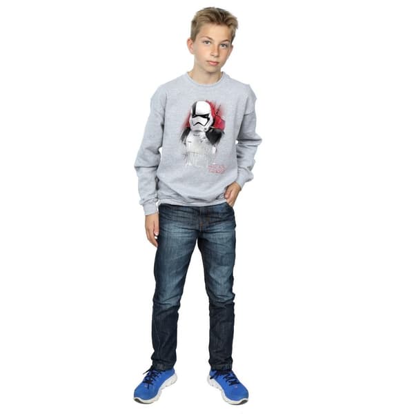 Star Wars Boys The Last Jedi Stormtrooper Brushed Sweatshirt
