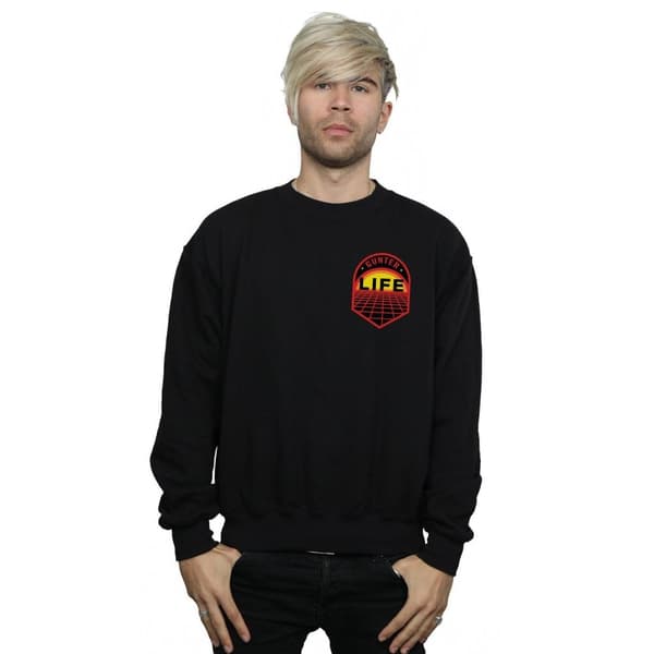 Ready Player One Mens Gunter Life Breast Logo Sweatshirt