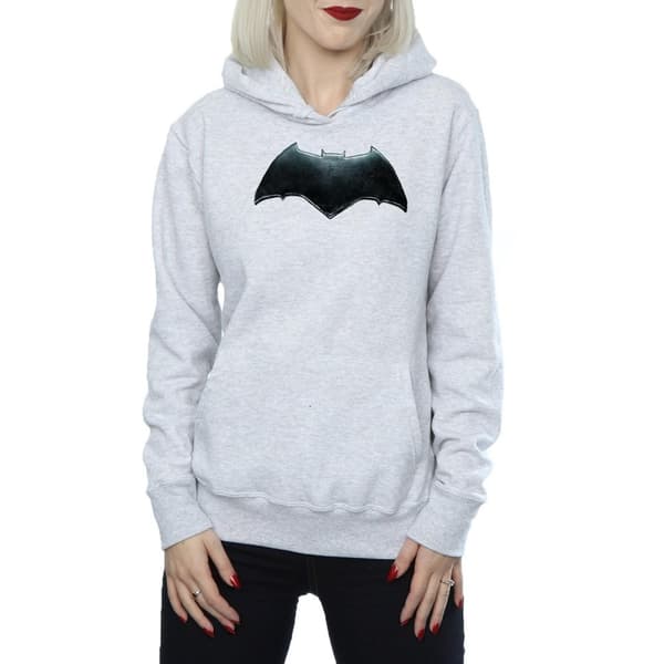 DC Comics Huvtröja med Batman-emblem för damer/kvinnor - Justice League Movie