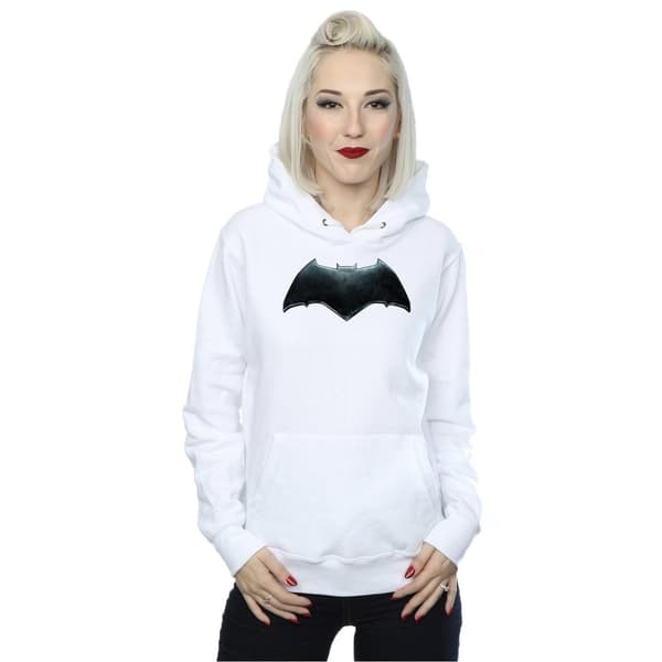 DC Comics Huvtröja med Batman-emblem för damer/kvinnor - Justice League Movie