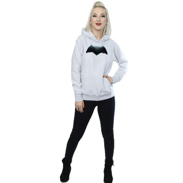 DC Comics Huvtröja med Batman-emblem för damer/kvinnor - Justice League Movie