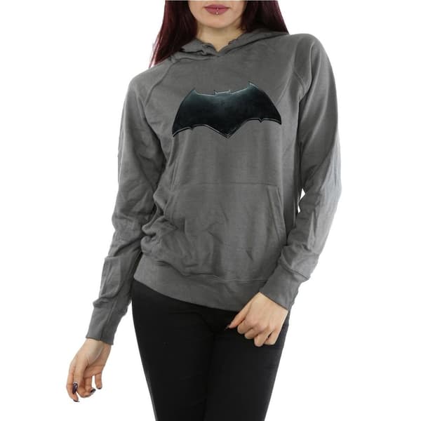 DC Comics Huvtröja med Batman-emblem för damer/kvinnor - Justice League Movie