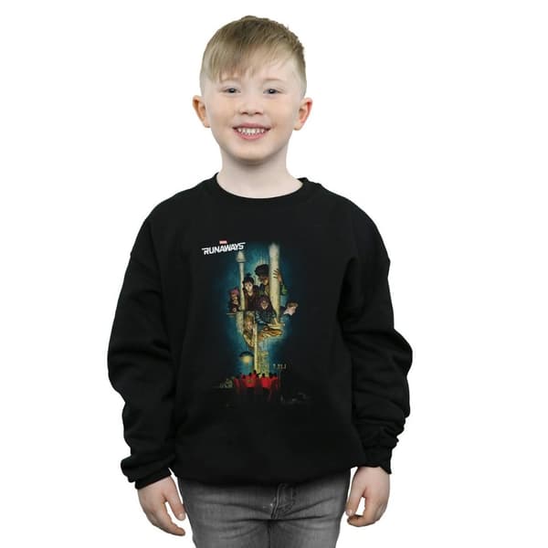 Marvel Sweatshirt med poster från Runaways för pojkar