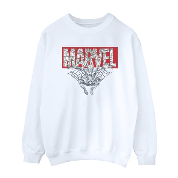 Marvel Womens/Ladies Spider Man Logo Red Sweatshirt