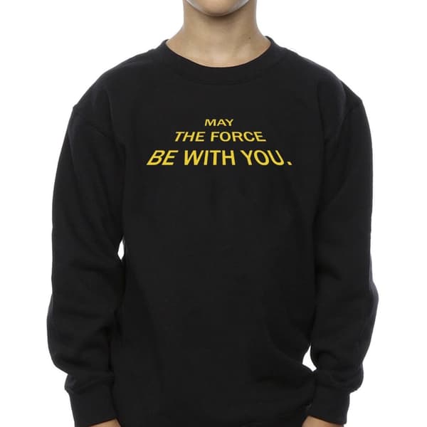 Star Wars Boys May The Force Opening Crawls Sweatshirt
