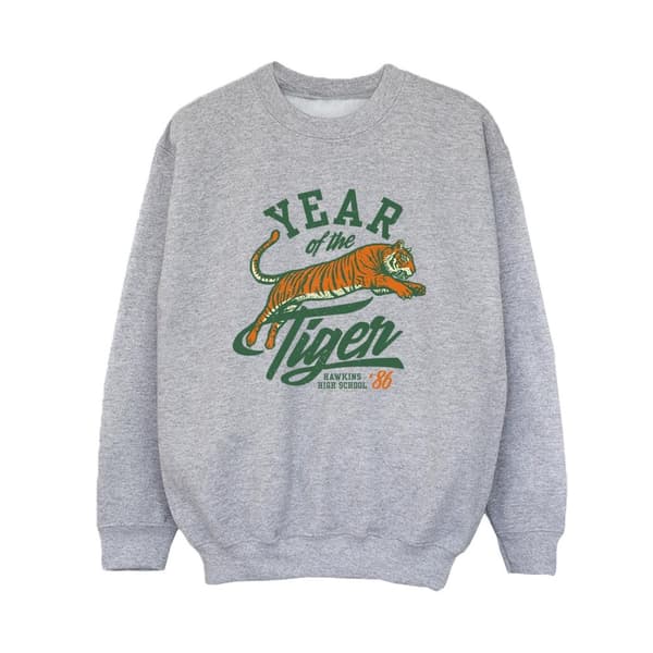 Netflix Boys Stranger Things Hawkins Year of The Tiger 86 Sweatshirt