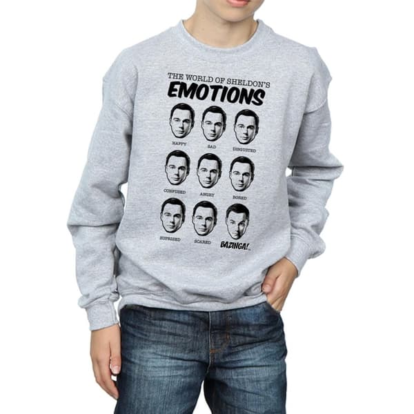 The Big Bang Theory Boys Sheldon Emotions Sweatshirt