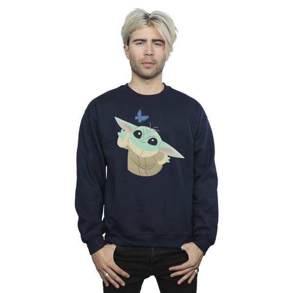 Star Wars Mens The Mandalorian Butterfly Catching Sweatshirt