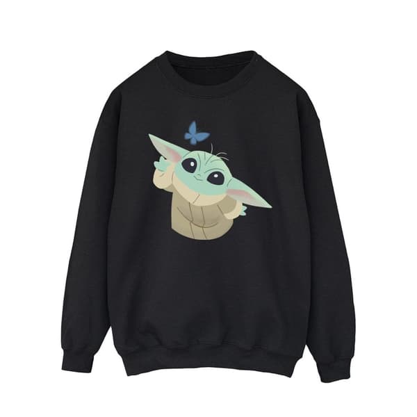 Star Wars Mens The Mandalorian Fjärilsfångande Sweatshirt