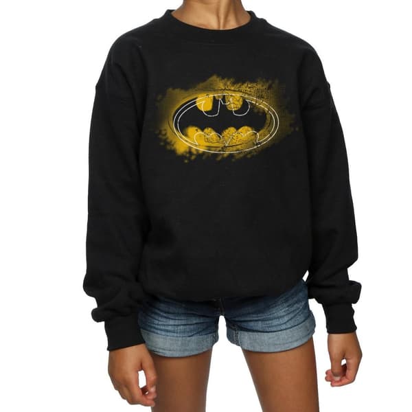 DC Comics Batman Spray Logo-tröja för flickor