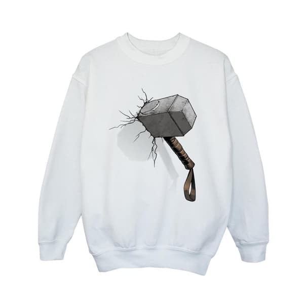 Marvel Universe Pojkar Thor Hammer Crack Sweatshirt