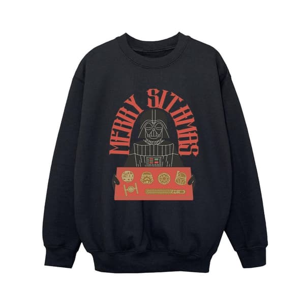 Star Wars Boys Episode IV: A New Hope Merry Sithmas Sweatshirt Black 12-13 Years