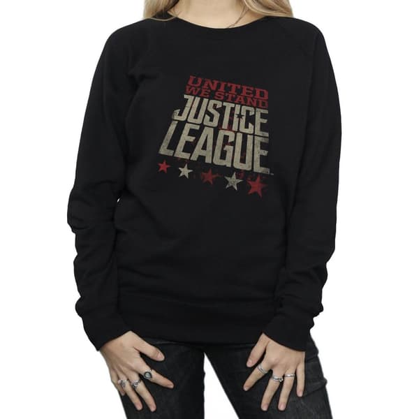 DC Comics Sweatshirt - dam/dam Justice League Movie United We Stand