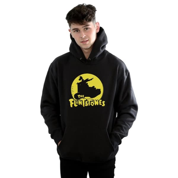 The Flintstones Mens Car Silhouette Hoodie