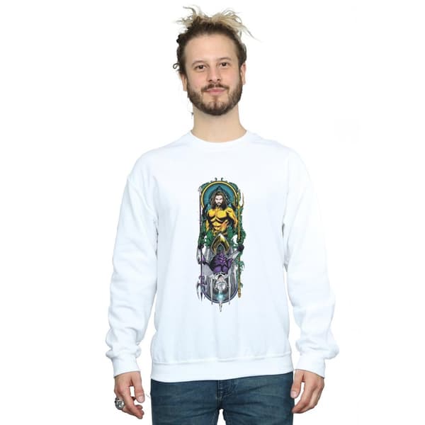 DC Comics Mens Aquaman Ocean Master Sweatshirt