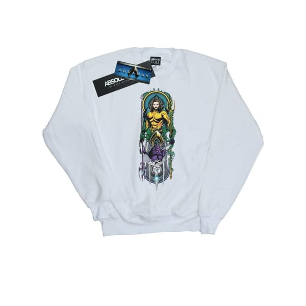 DC Comics Mens Aquaman Ocean Master Sweatshirt