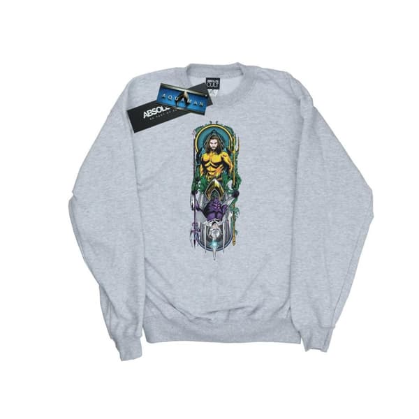 DC Comics Mens Aquaman Ocean Master Sweatshirt