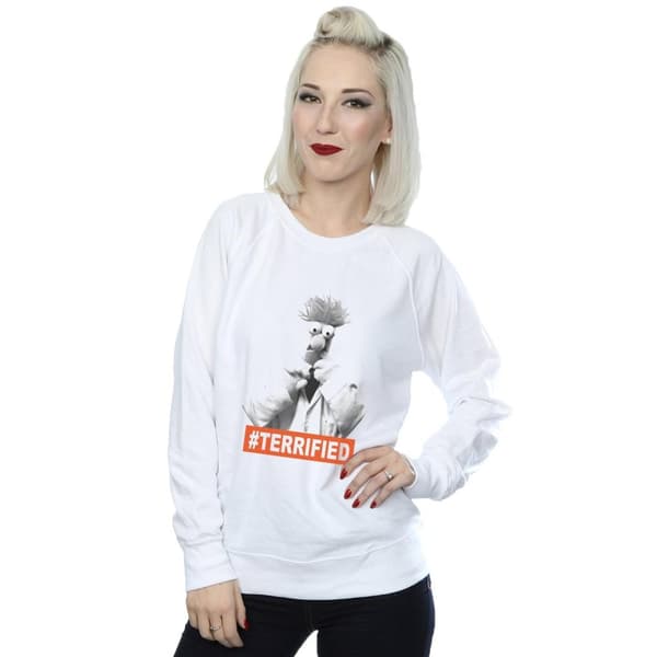 Disney Dam/Tjej Mupparna Beaker Terrified Sweatshirt