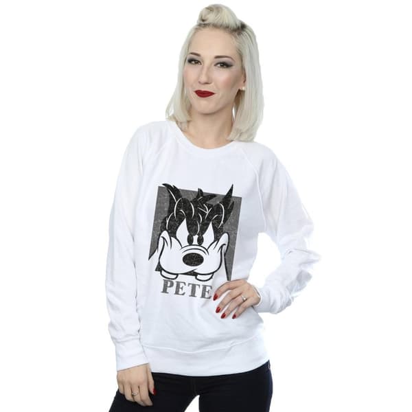 Disney Womens/Ladies Pete Cropped Head Sweatshirt