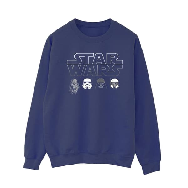 Star Wars Womens/Ladies Character Heads Sweatshirt