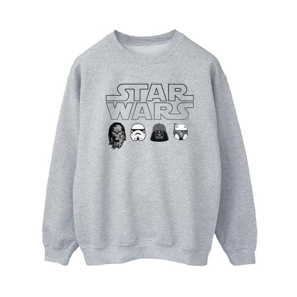 Star Wars Womens/Ladies Character Heads Sweatshirt
