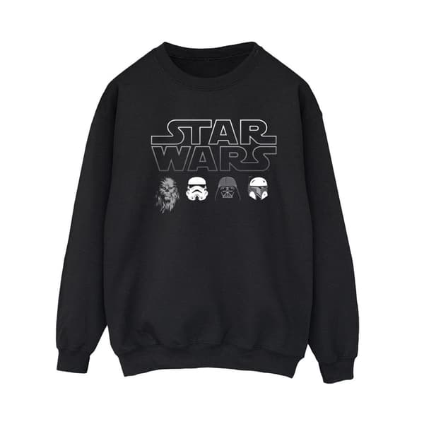 Star Wars Womens/Ladies Character Heads Sweatshirt