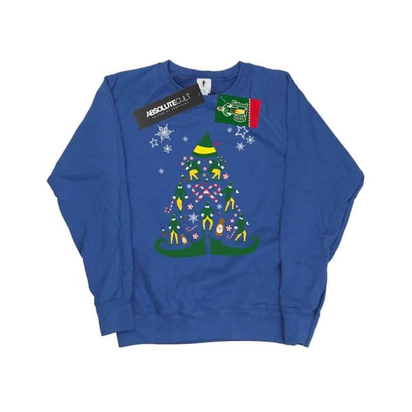 Elf Sweatshirt med julgran för kvinnor/damer