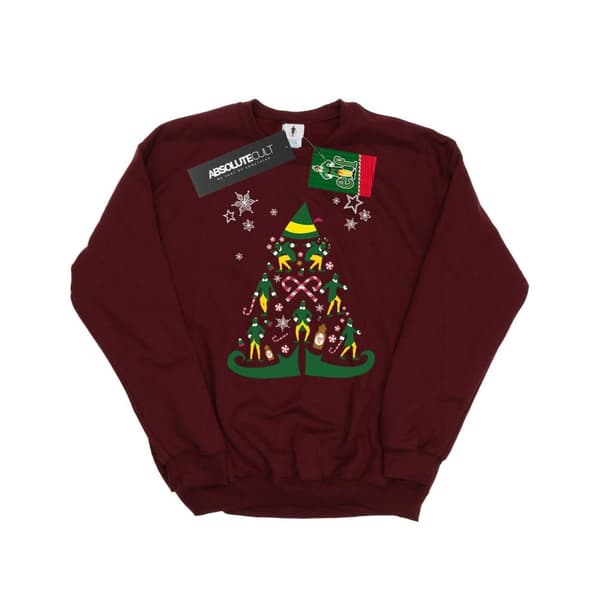 Elf Sweatshirt med julgran för kvinnor/damer